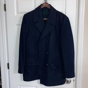 Ralph Lauren Solid Navy Peacoat